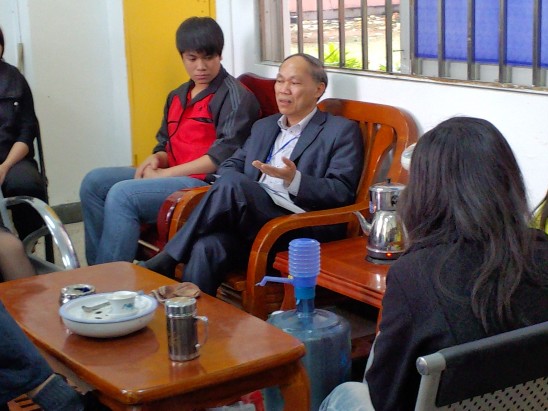 吴主任在发表讲话